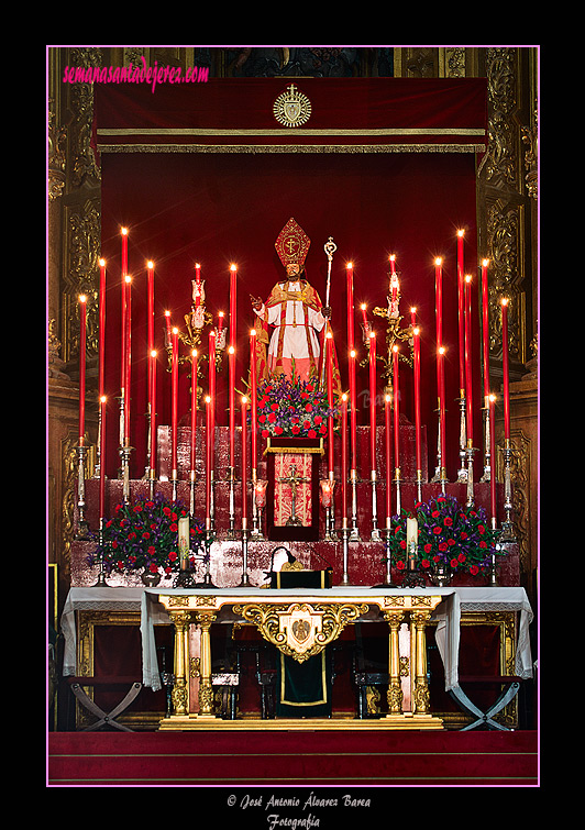 Altar de Cultos del Santo Obispo y Mártir San Blas (Iglesia de San Mateo) (Año 2012)