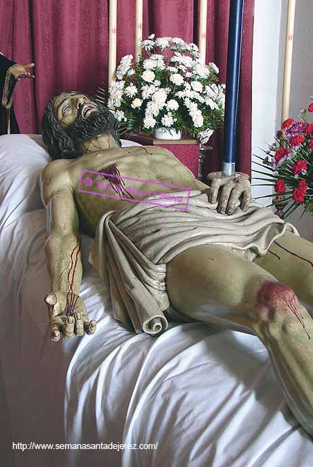 Santísimo Cristo de la Caridad en su traslado al sepulcro