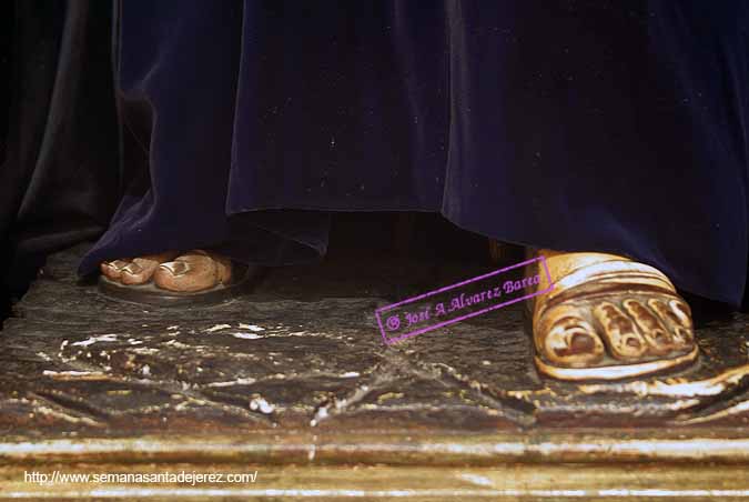 Pies de Santa Marta (Paso de Misterio del Traslado al Sepulcro de Nuestro Señor Jesucristo)