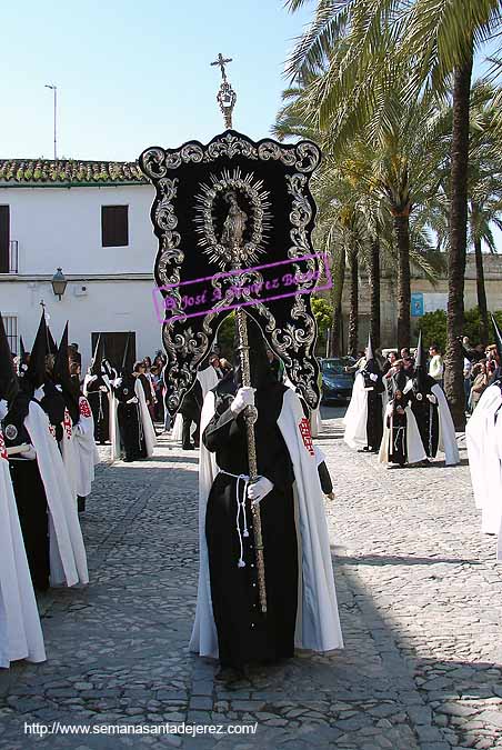 Simpecado de la Hermandad de Santa Marta