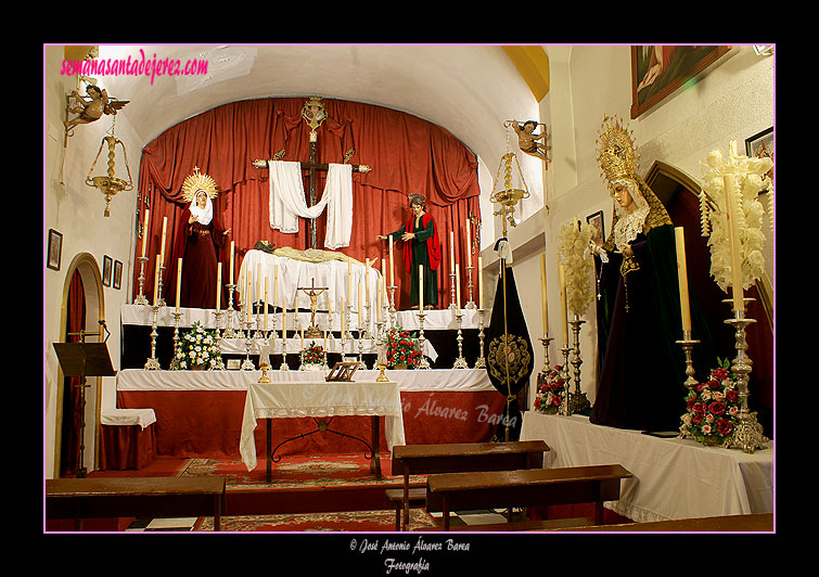 Interior de la Capilla de la Casa-Hermandad de Santa Marta