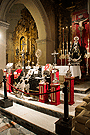 Exposición de Platería en la Iglesia de San Lucas, organizada por la Hermandad de las Tres Caídas, con motivo de la "Noche Azul y Blanca" (6 de octubre de 2012)