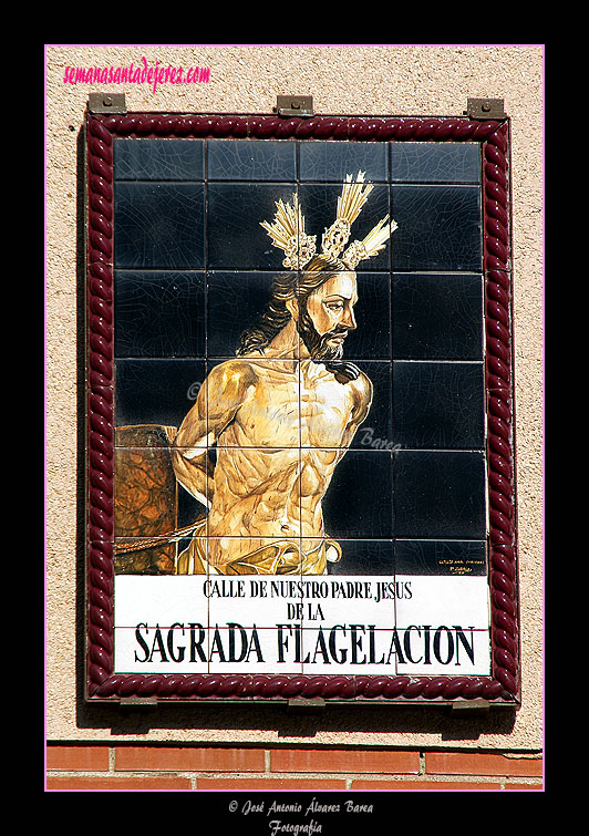 Retablo cerámico de Nuestro Padre Jesús de la Sagrada Flagelación (Calle de Nuestro Padre Jesús de la Sagrada Flagelación)