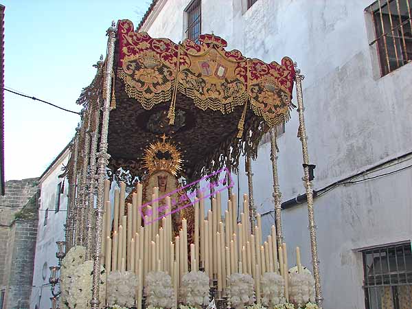 Paso de palio de María Santísima del Desamparo