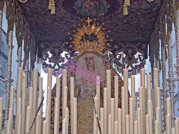 Paso de palio de María Santísima del Desamparo