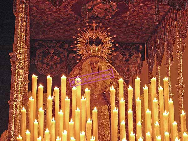 Paso de palio de María Santísima del Desamparo