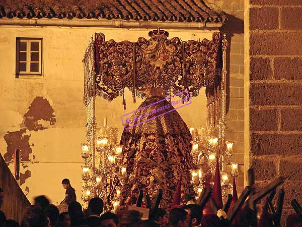 Paso de palio de María Santísima del Desamparo