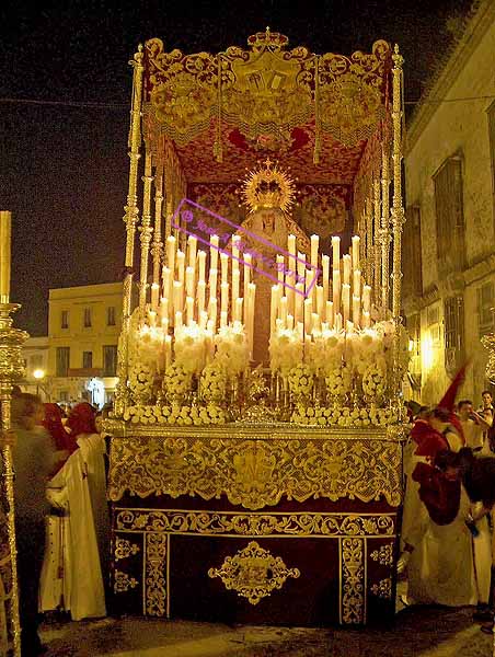 Paso de palio de María Santísima del Desamparo