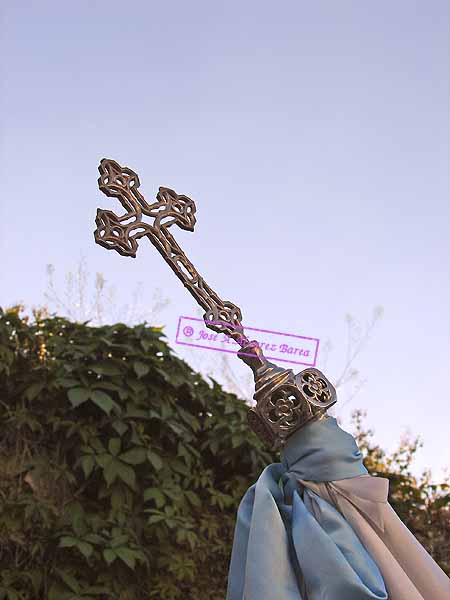 Remate del asta de la Bandera de la Virgen de la Hermandad del Prendimiento