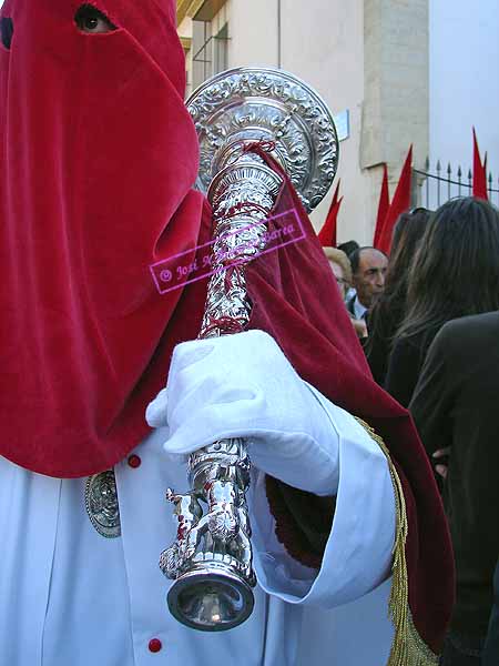 Nazareno con Bocina de la Hermandad del Prendimiento