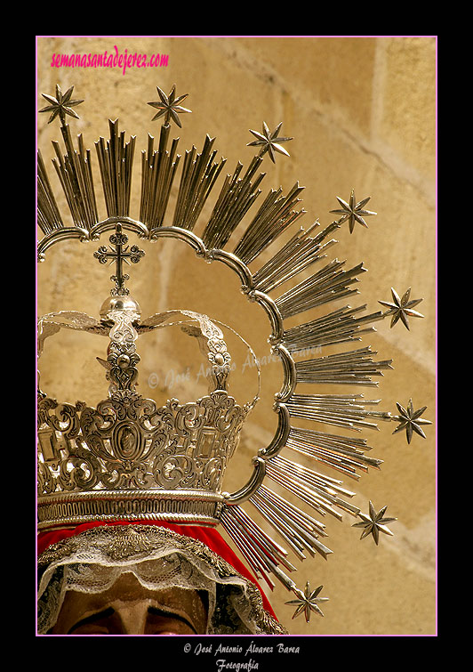 Ráfaga de la Corona de camarín de Nuestra Señora de las Lágrimas