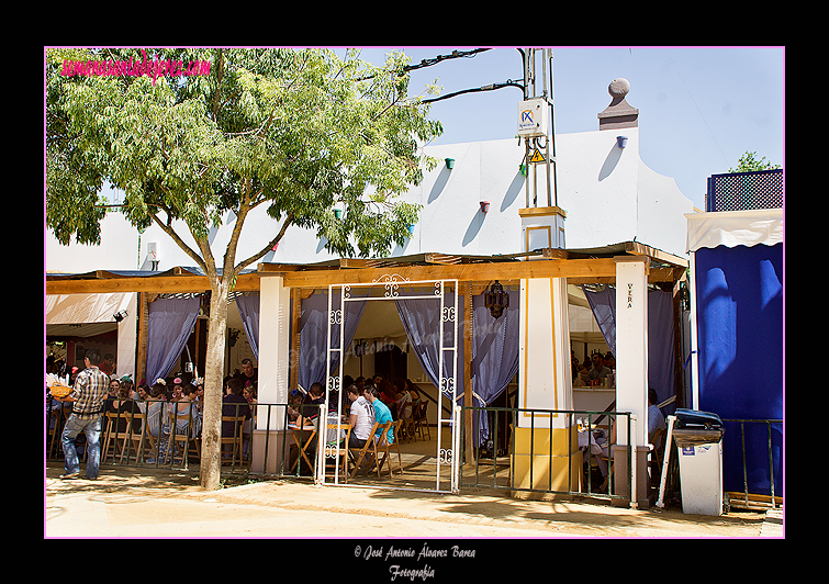 Caseta de la Hermandad de la Vera-Cruz. Feria del Caballo 2012