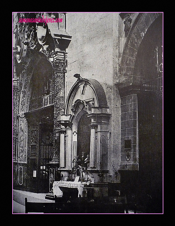 Desaparecido retablo de Ánimas del templo de Santo Domingo que, hasta la reforma del interior del templo, se encontraba situado en la nave de Consolación. La pintura pasó posteriormente a ubicarse en la capilla de San José, hoy de la Virgen del Rocío, y de allí a la capilla del Cristo de la Salud, donde se encuentra actualmente