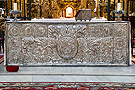 Frontal de altar en plata de la Capilla de la Virgen de Consolación (Iglesia Conventual Dominica de Santo Domingo)