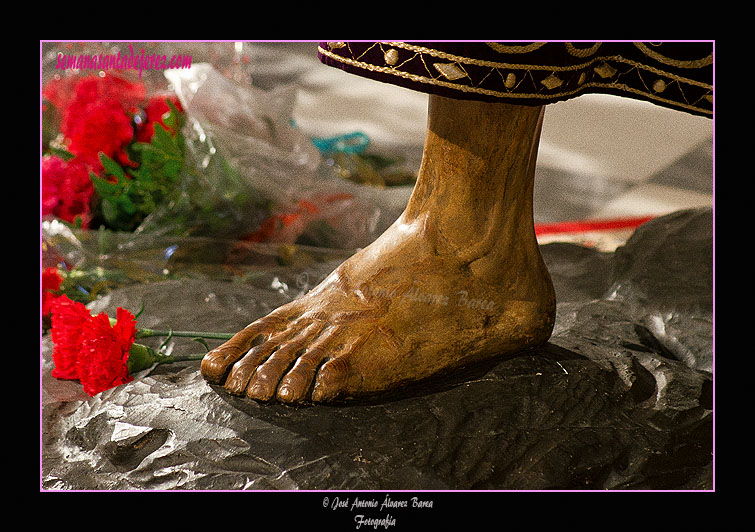 Pie izquierdo de Nuestro Padre Jesús de la Via Crucis 