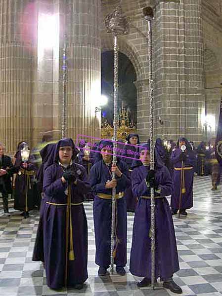 Cartela con la Sentencia de Jesús de la Hermandad del Nazareno 