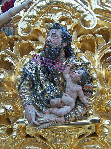 Cartela de Evangelista del Paso de Misterio de Nuestro Padre Jesús de la Sentencia y Humildad 