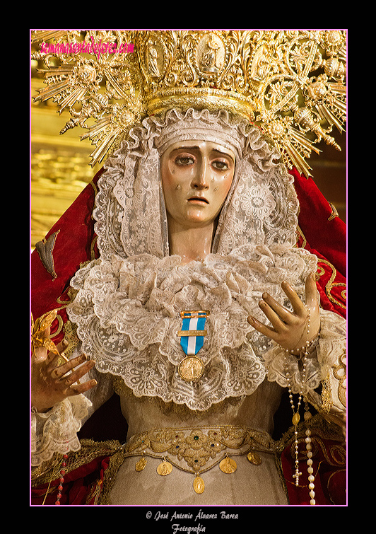 Nuestra Señora de la Esperanza tras recibir la Medalla de Oro de la Ciudad de Jerez (30 de septiembre de 2012)