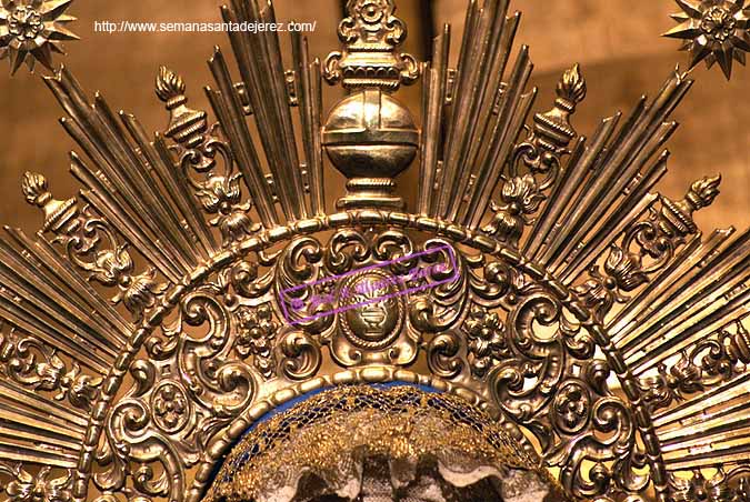 Detalle de la Diadema de Nuestra Señora de la Esperanza