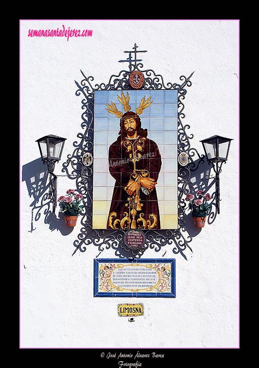 Retablo cerámico de Nuestro Padre Jesús de la Sentencia y Humildad (Capilla de la Yedra) 