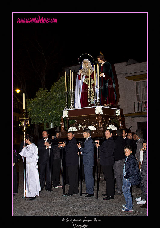 Traslado de las Sagradas Imágenes de la Hermandad de la Buena Muerte a la Iglesia de la Victoria para la celebración de los Cultos Cuaresmales (2 de marzo de 2011)