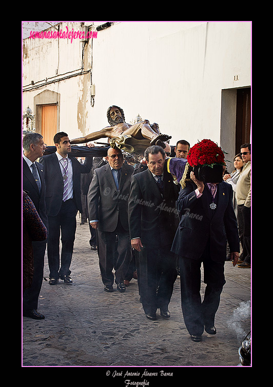 Traslado de las Sagradas Imágenes Titulares de la Hermandad de la Buena Muerte a la Basílica de la Merced (12 de enero de 2012)