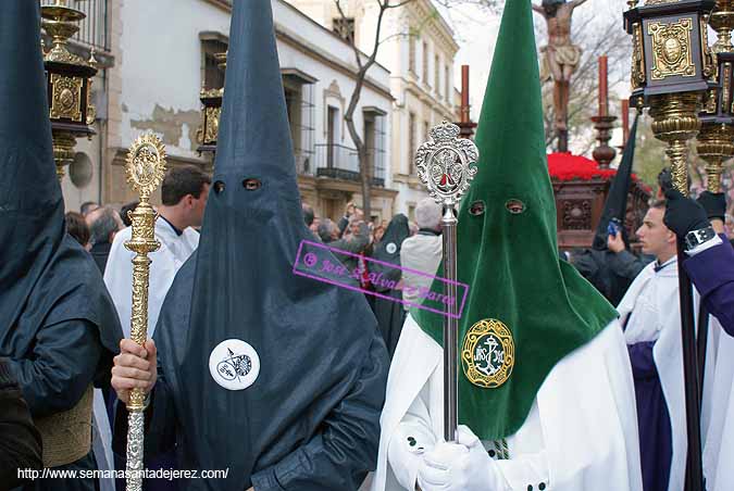 Presidencia del Paso de Misterio de la Hermandad del Cristo de la Buena Muerte