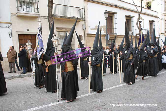 Tramo del Banderin Concepcionista de la Hermandad del Cristo de la Buena Muerte