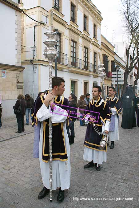 Acólitos del paso de Palio de la Hermandad del Cristo de la Buena Muerte