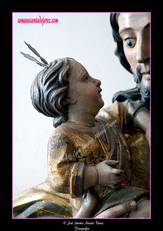 Niño Jesús en los brazos de San José (Capilla de la Casa Hermandad de la Buena Muerte)