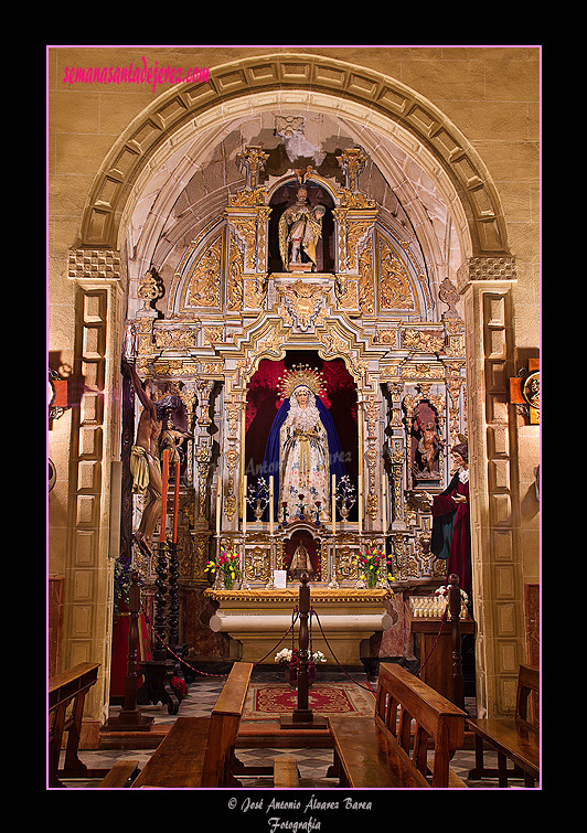 Nuevo Altar en la Basílica de la Merced de las Sagradas Imágenes de la Hermandad de la Buena Muerte