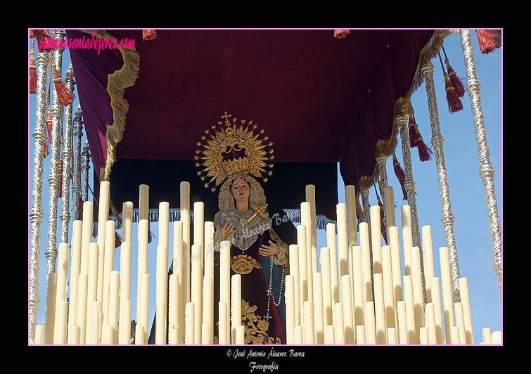 Paso de palio de María Santísima del Perpetuo Socorro