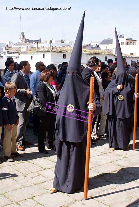 Nazareno del cortejo del Cristo de la Hermandad del Santísimo Cristo del Perdón