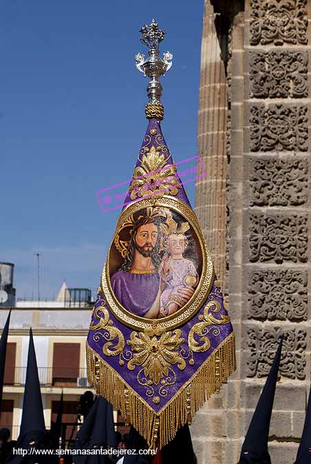 Banderín de San José de la Hermandad del Cristo del Perdón