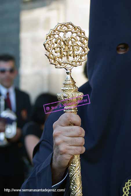 Galleta de vara de Hermano Mayor de la Hermandad del Santísimo Cristo del Perdón