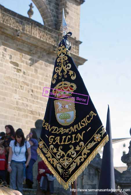 Banda de Musica de Gailin tras el Paso de Palio de la Hermandad del Cristo del Perdón