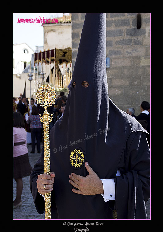 Hermano Mayor en la Presidencia del Paso de Palio de la Hermandad del Cristo del Perdón