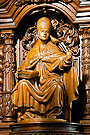 Imagen de San Gregorio Magno, Padre de la Iglesia (Capilla lateral derecha del frontal del paso del Santísimo Cristo del Perdón) 