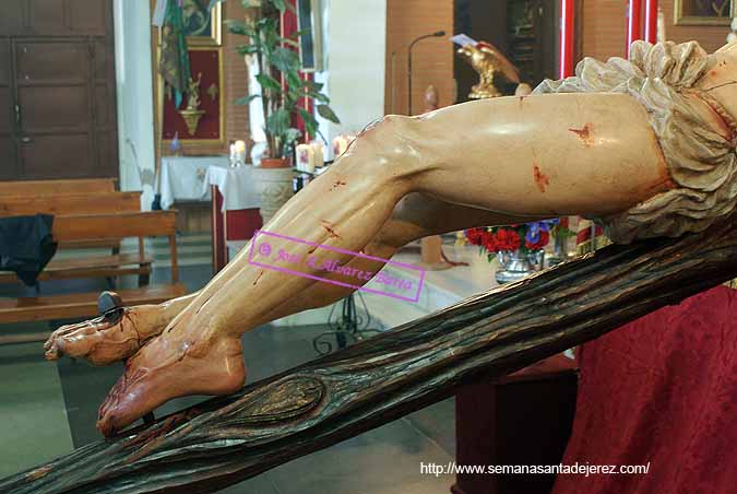 Piernas del Santísimo Cristo de Exaltación