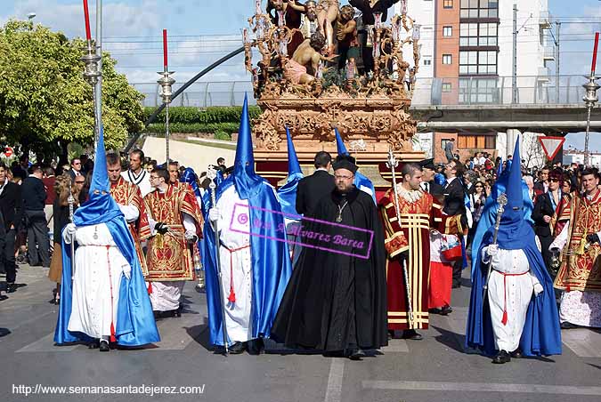 Presidencia del paso de Misterio de la Hermandad del Cristo de Exaltación