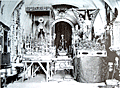 Los tres pasos de la Hermandad del Cristo en la ermita de San Telmo en los años finales del siglo XIX