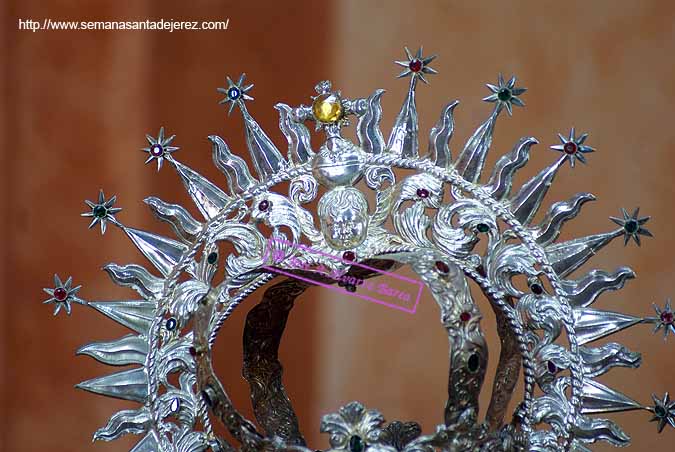 Ráfaga de la corona de camarin de María Santísima del Valle