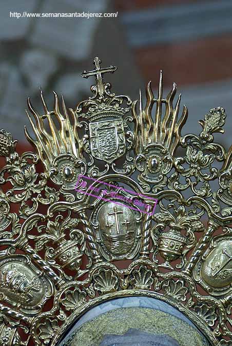 Detalle de la diadema de María Santísima del Valle