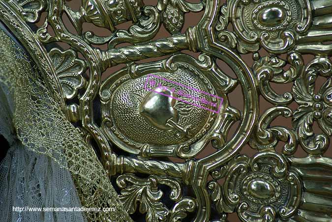 Detalle de la diadema de María Santísima del Valle