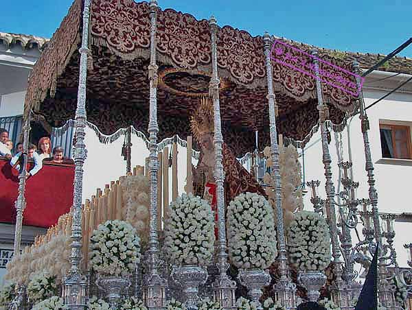 Paso de palio de María Santísima del Valle 