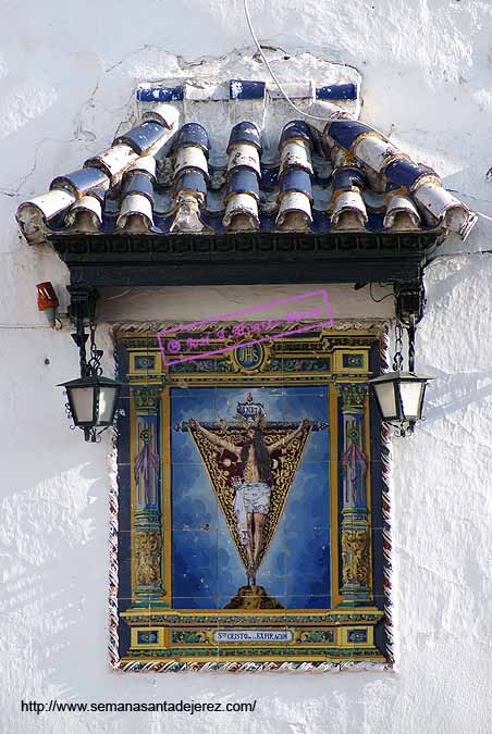 Azulejo del Santísimo Cristo de la Expiración (Ermita de San Telmo)