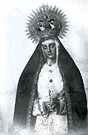Nuestra Madre y Señora de la Soledad a principios del siglo XX (Fotografia: Anónima).
