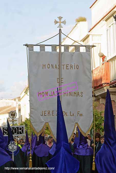 Reverso del Estandarte Franciscano de la Hermandad de la Soledad