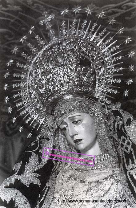 Nuestra Señora de la Piedad en una magnifica foto de 1950. (Foto: Manuel Pereiras)