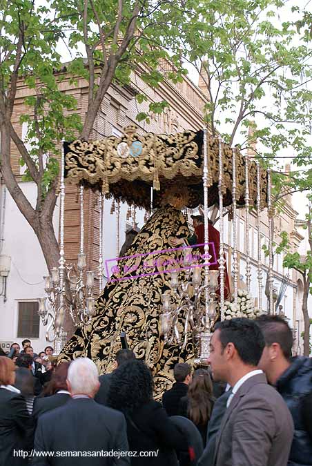 Paso de palio del Duelo de Nuestra Señora de la Piedad